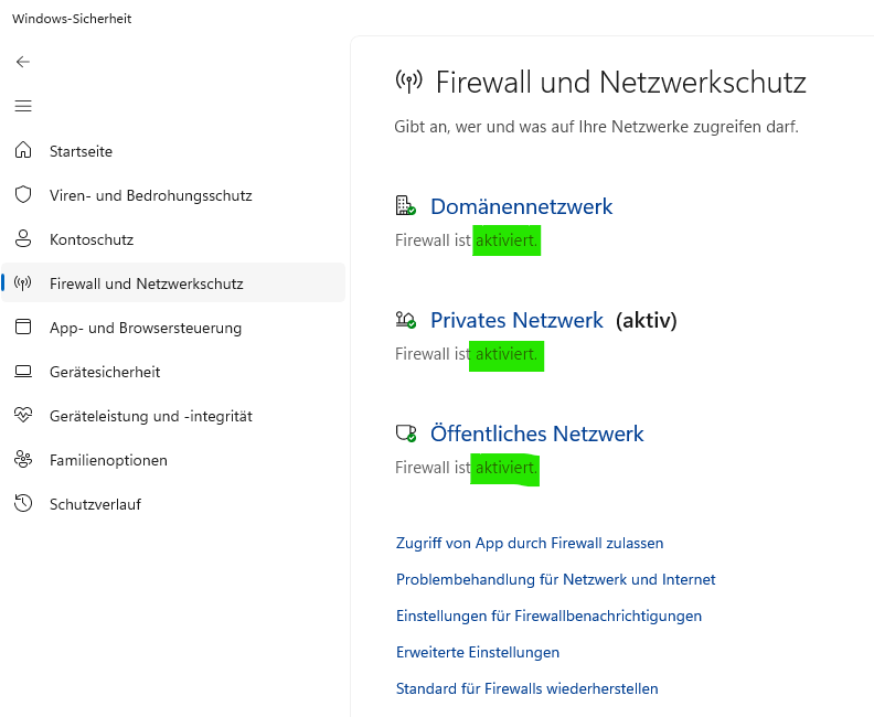 Firewall and Network